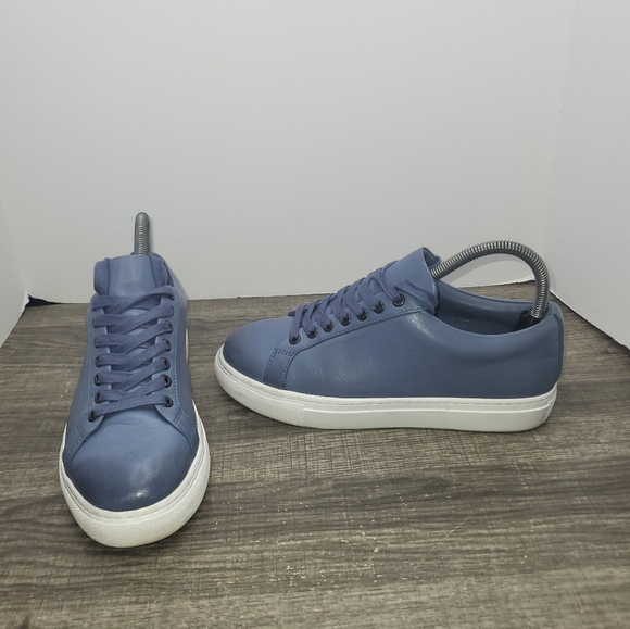 Thursday Boot Company Blue Leather Sneakers Size 7.5 - Picture 1 of 10